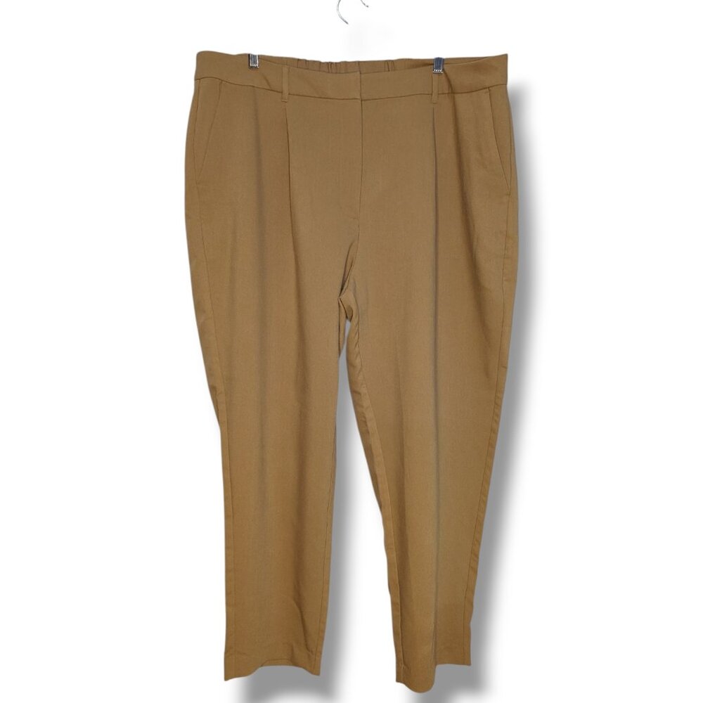 Old Navy Women’s Extra High-Waisted Taylor Straight Trouser Pants Size XXL Brown